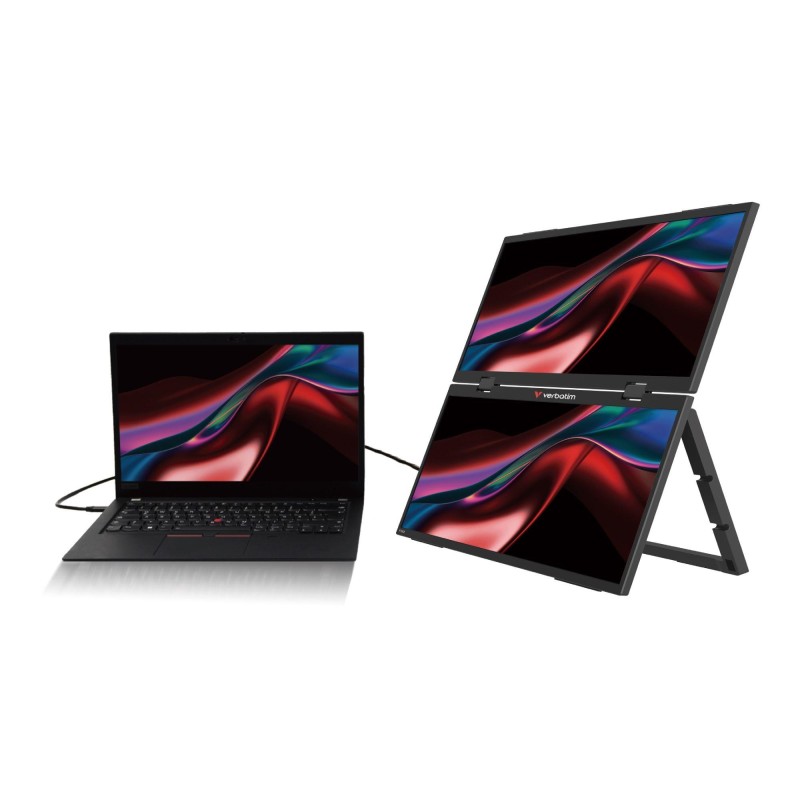 Monitor przenośny Verbatim Dual Monitor Essentials 15,6" IPS… | PartsPC.pl