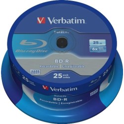 Płyty BD-R Verbatim 25 GB SL Datalife Cake 25 | PartsPC.pl