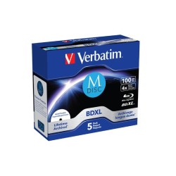M-DISC BD-R Verbatim 100GB X4 Printable (5 Jewel Case) | PartsPC.pl