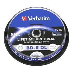 Płyty BD-R DL Verbatim M-Disc 50GB 6x Inkjet Printable (Spin… | PartsPC.pl