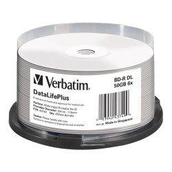 Płyty BD-R DL Verbatim 50GB 6x Wide Printable - No ID Brand … | PartsPC.pl