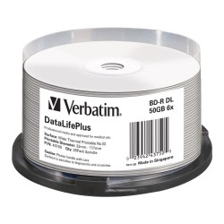 Płyty BD-R DL Verbatim 50GB 6x Wide White Thermal Printable … | PartsPC.pl
