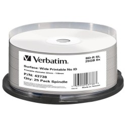 Płyty BD-R Verbatim 25GB X6 DL+ printable NO ID (Cake 25) | PartsPC.pl