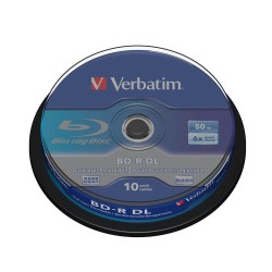 Płyty BD-R Verbatim 50 GB SL DataLife Cake 10 | PartsPC.pl