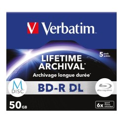 Płyty BD-R DL Verbatim M-Disc 50GB 6x (Jewel Case 5) | PartsPC.pl