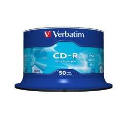 Płyty CD-R Verbatim 52x 700MB (Cake 50) EXTRA PROTECTION | PartsPC.pl