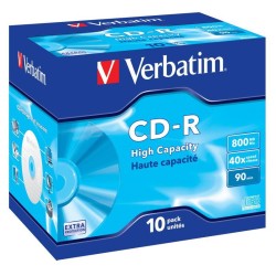 Płyty CD-R Verbatim 40x 800MB (Jewel Case 10) EXTRA PROTECTI… | PartsPC.pl