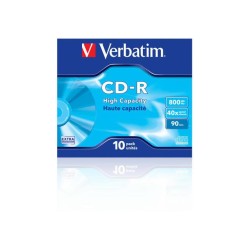 Płyty CD-R Verbatim 40x 800MB (Jewel Case 10) EXTRA PROTECTI… | PartsPC.pl