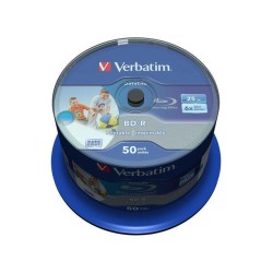 Płyty BD-R Verbatim 25GB X6 printable Datalife (Cake 50) | PartsPC.pl