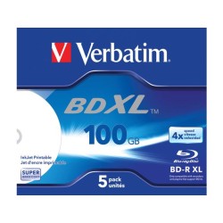 Płyty BD-R Verbatim XL 100GB X4 Wide inkjet printable (5 Jew… | PartsPC.pl