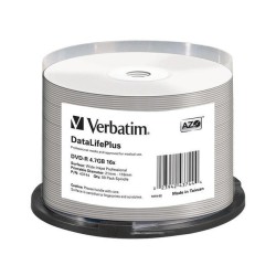 Płyty DVD-R Verbatim 4.7GB X16 AZO DL+ printable NO ID (50 C… | PartsPC.pl
