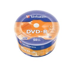 Płyty DVD-R Verbatim 4.7GB X16 Matt Silver Wrap (50 Spindle)… | PartsPC.pl