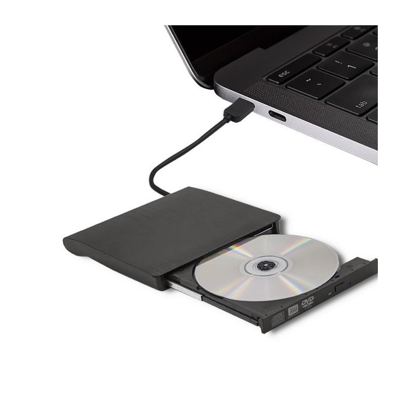 Nagrywarka Qoltec DVD-RW zewnętrzna | USB3.0 | czarna | PartsPC.pl