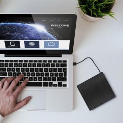 Nagrywarka Qoltec DVD-RW zewnętrzna | USB3.0 | czarna | PartsPC.pl