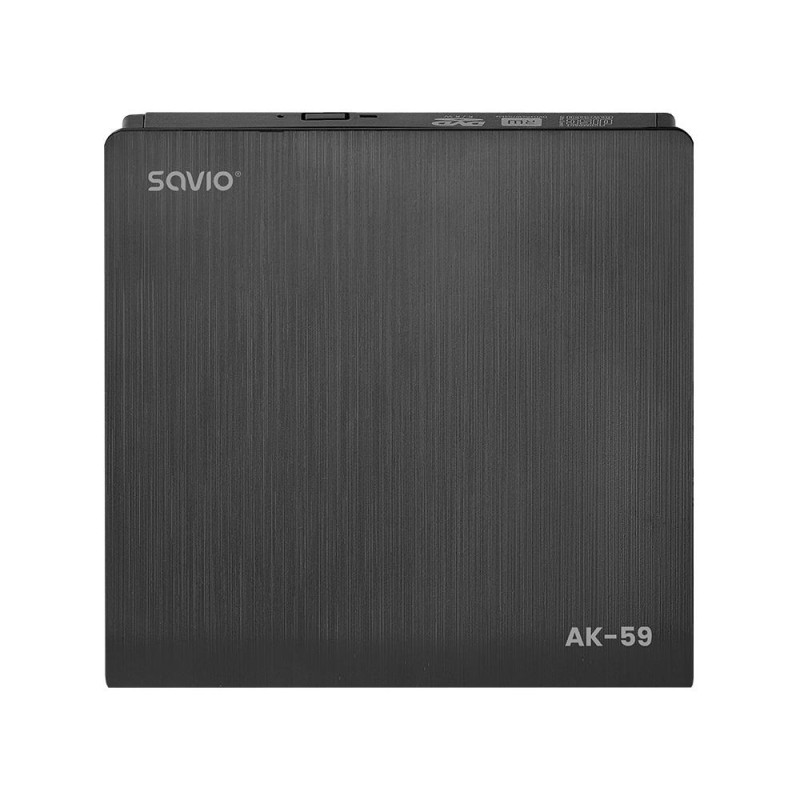Nagrywarka DVD-RW SAVIO AK-59 zewnętrzna slim USB-C/USB-A | PartsPC.pl