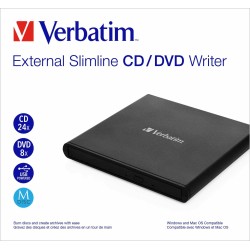 Nagrywarka zewnętrzna Verbatim CD/DVD RW USB 2.0 SLIM LIGHT… | PartsPC.pl