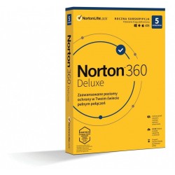 Oprogramowanie NORTON 360 Deluxe 50GB PL 1 użytkownik, 5 urz… | PartsPC.pl