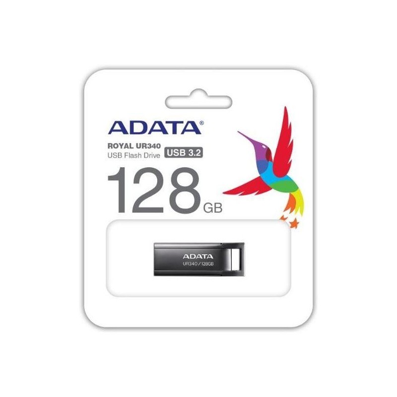 Adata Pendrive UR340 128GB USB3.2 Gen1 Black | PartsPC.pl
