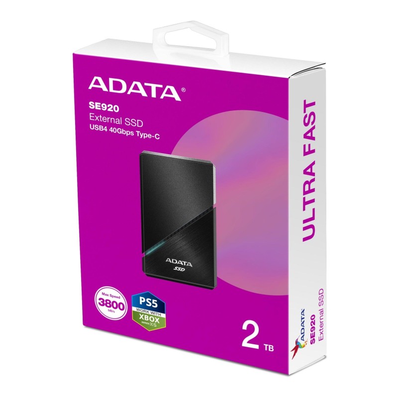 Adata Dysk zewnętrzny SSD External SE920 2TB USB4C 3800/3700… | PartsPC.pl