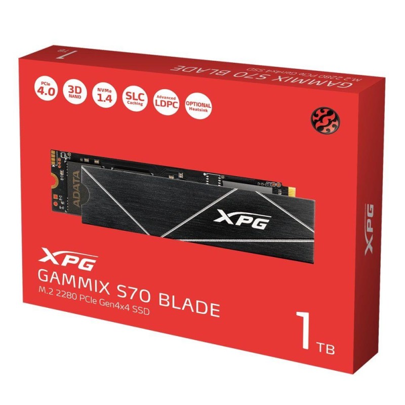 Adata Dysk SSD XPG GAMMIX S70 BLADE 1TB PCIe 4x4 7.4/5.5 GBs | PartsPC.pl