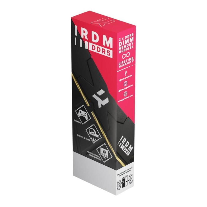 GOODRAM Pamięć DDR5 IRDM 32GB(2*16GB)/6000 CL30 czarna | PartsPC.pl