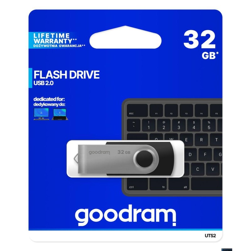 Pendrive GOODRAM Twister 32GB USB2.0 Black | PartsPC.pl