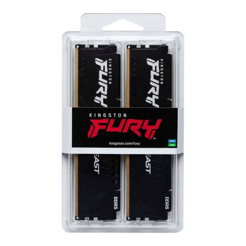 Kingston Pamięć DDR5 Fury Beast Black 64GB(2*32GB)/6000 CL36… | PartsPC.pl