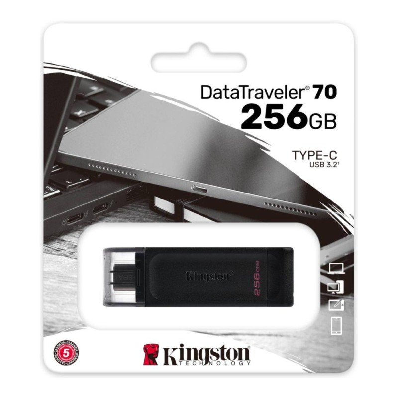 Pendrive Kingston DataTraveler 70 256GB USB 3.2 Gen 1 Type-C… | PartsPC.pl