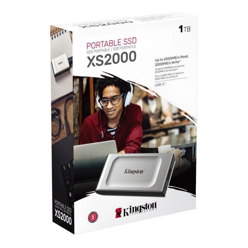 Kingston Dysk SSD XS2000 1000GB USB3.2 Gen2.2 Zewnętrzni | PartsPC.pl