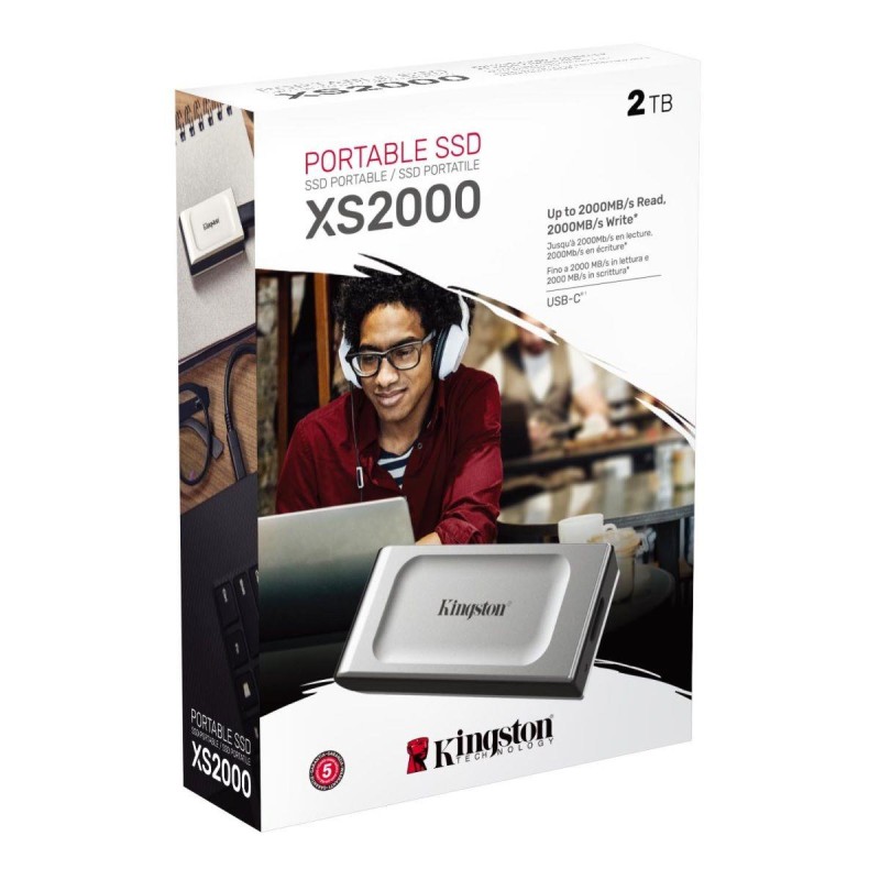 Kingston Dysk SSD XS2000 2000GB USB3.2 Gen2.2 Zewnętrzny | PartsPC.pl