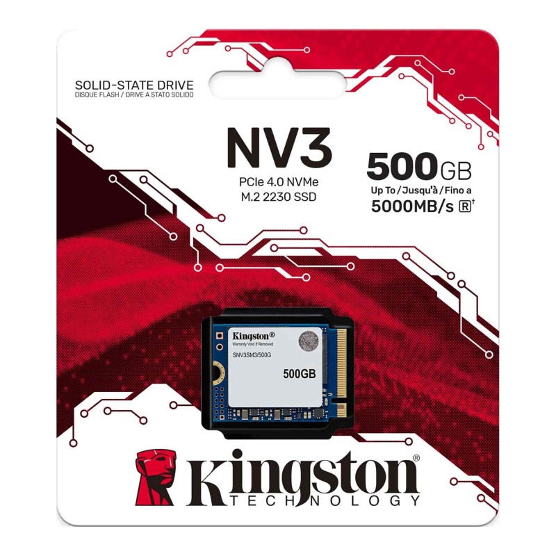 Dysk SSD Kingston NV3 M.2 2230 PCIe 4.0x4 NVMe 500GB (5000/3… | PartsPC.pl