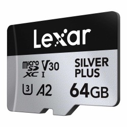 Karta pamięci Lexar microSDXC Silver Plus 64GB V30 UHS-I U3 A2 205/100MB/s