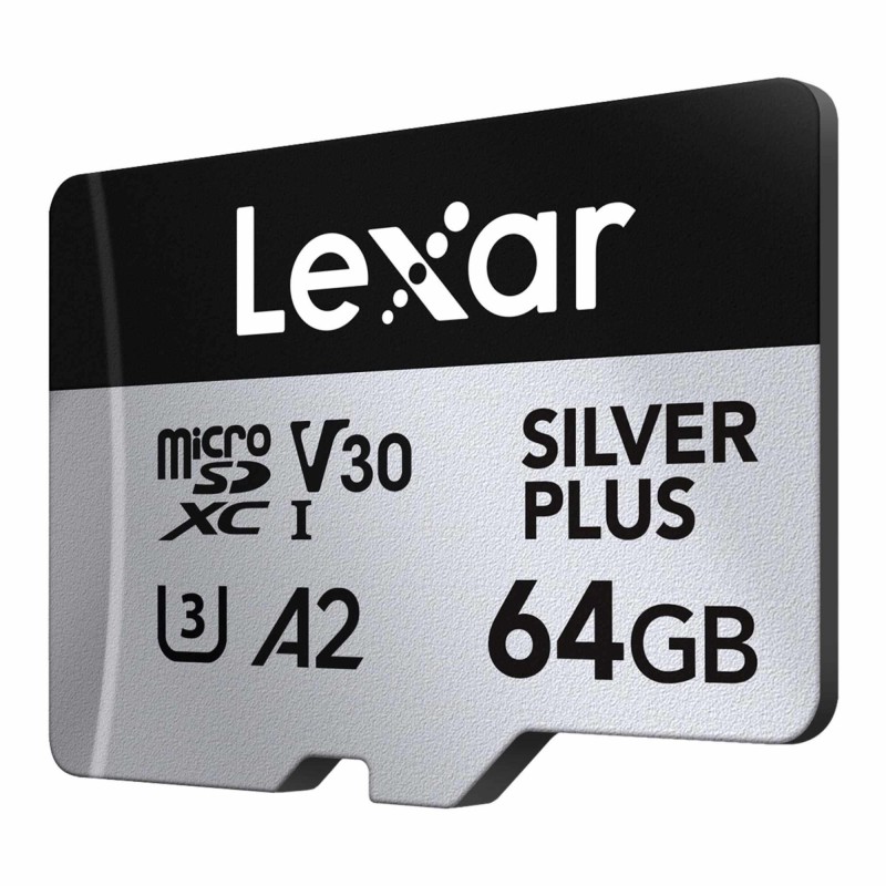 Karta pamięci Lexar microSDXC Silver Plus 64GB V30 UHS-I U3 A2 205/100MB/s