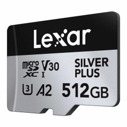 Karta pamięci Lexar microSDXC Silver Plus 512GB V30 UHS-I U3 A2 205/150MB/s