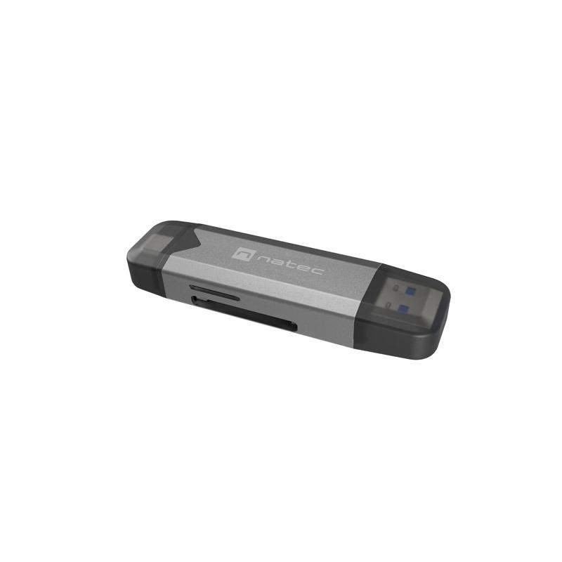 Czytnik kart Natec Scarab 3 USB-A + USB-C SD/MICRO SD USB 3.… | PartsPC.pl