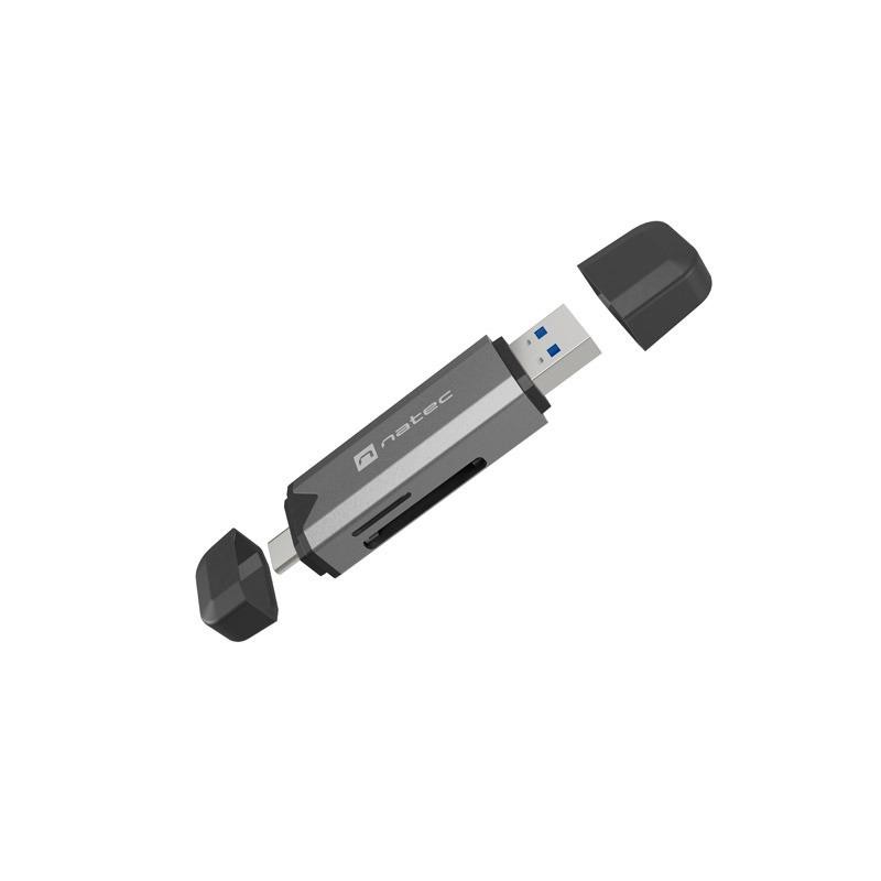 Czytnik kart Natec Scarab 3 USB-A + USB-C SD/MICRO SD USB 3.… | PartsPC.pl