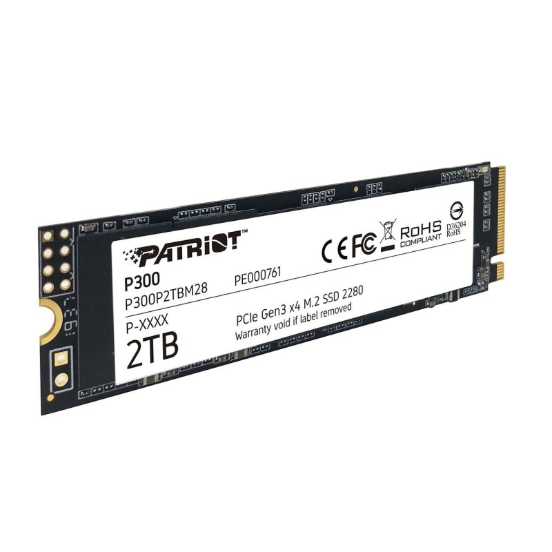 Dysk SSD Patriot P300 2TB M.2 2280 PCIe Gen3 x4 NVMe (2100/1650 MB/s)