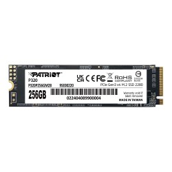 Dysk SSD Patriot P320 256GB M.2 2280 PCIe Gen3 x4 NVMe (2200… | PartsPC.pl