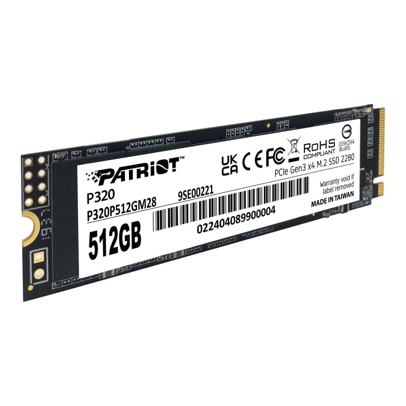 Dysk SSD Patriot P320 512GB M.2 2280 PCIe Gen3 x4 NVMe (3000… | PartsPC.pl