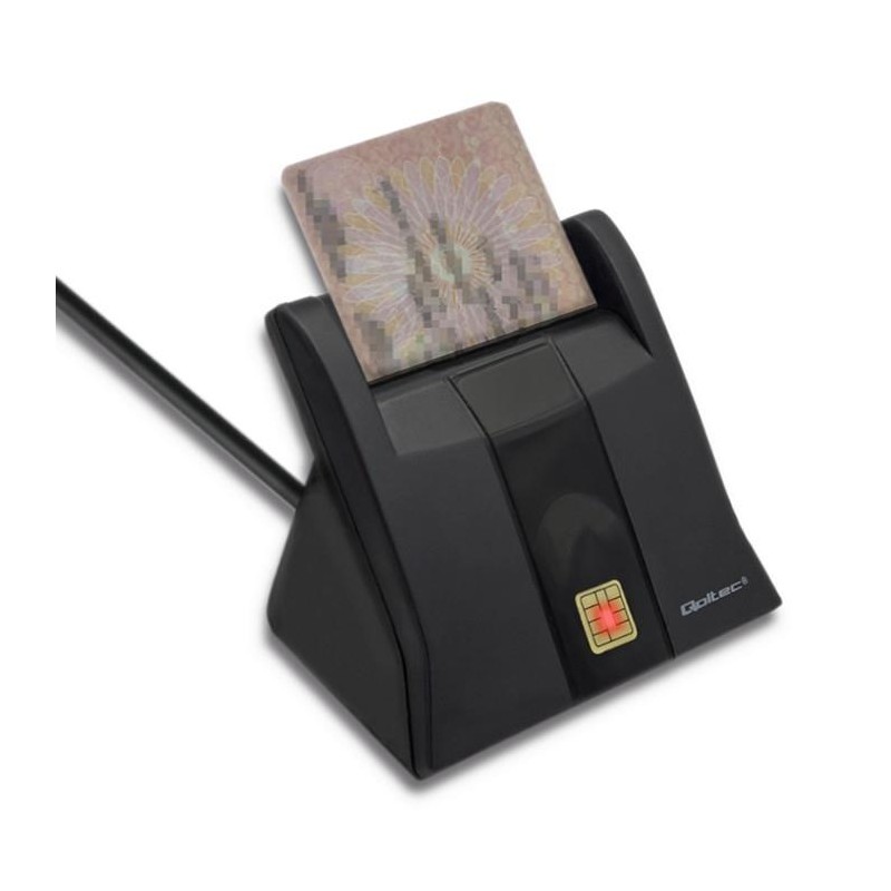 Czytnik kart chipowych ID Qoltec SCR-0643 | USB 2.0 + adapte… | PartsPC.pl