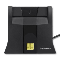 Czytnik kart chipowych ID Qoltec SCR-0643 | USB 2.0 + adapte… | PartsPC.pl
