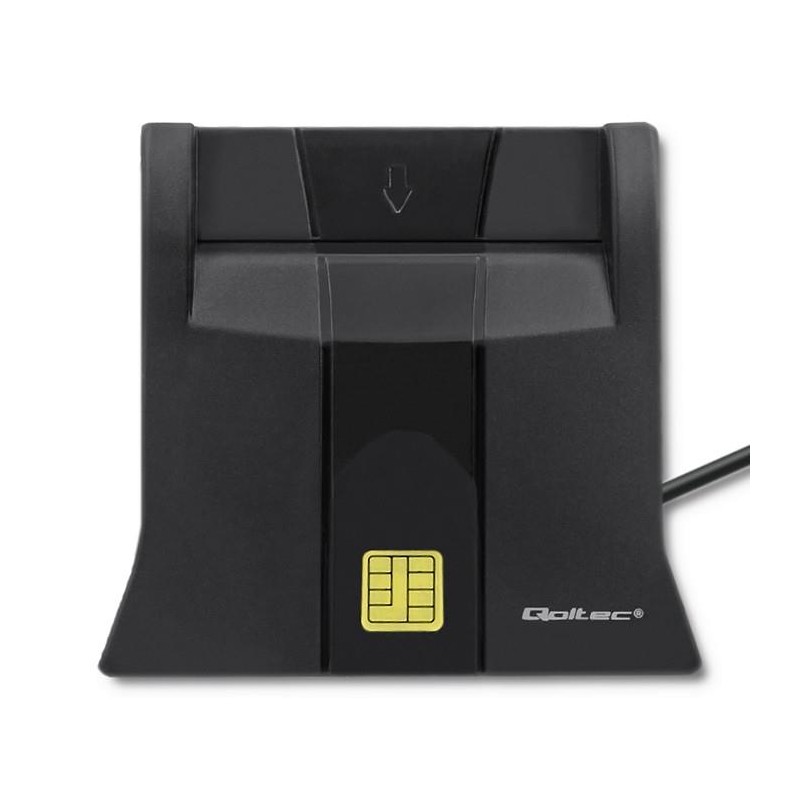 Czytnik kart chipowych ID Qoltec SCR-0643 | USB 2.0 + adapte… | PartsPC.pl