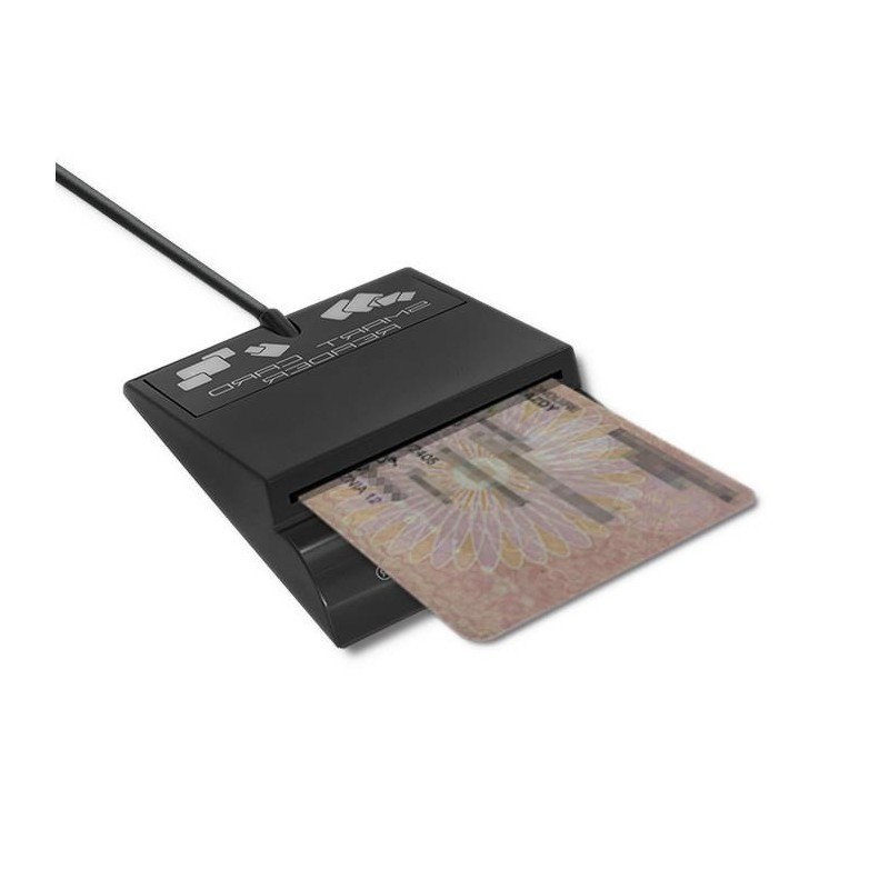Qoltec Inteligentny czytnik chipowych kart ID SCR-0636 | USB… | PartsPC.pl