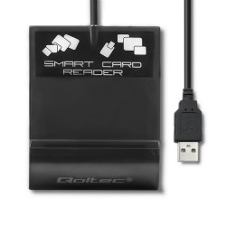 Qoltec Inteligentny czytnik chipowych kart ID SCR-0636 | USB… | PartsPC.pl
