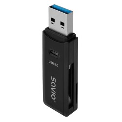 Czytnik kart SD SAVIO AK-64, USB 3.0 | PartsPC.pl