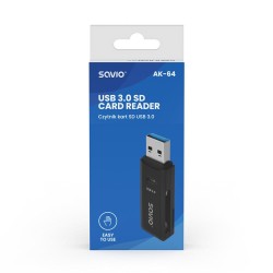 Czytnik kart SD SAVIO AK-64, USB 3.0 | PartsPC.pl