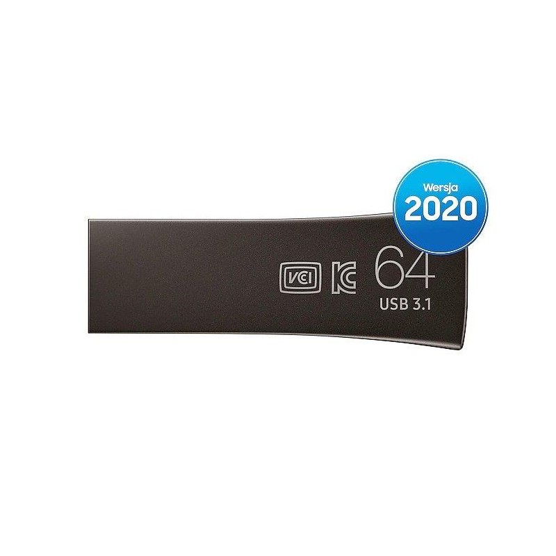 Pendrive Samsung BAR Plus 2020 64GB USB 3.1 Flash Drive 300 MB/s Titan Gray