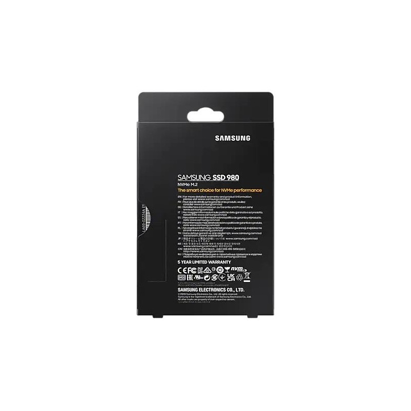 Dysk SSD Samsung 980 500GB M.2 2280 PCIe 3.0 x4 NVMe (3100/2600 MB/s) TLC