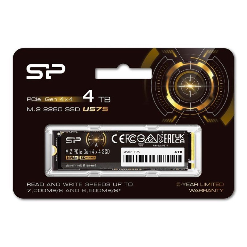 Dysk SSD Silicon Power US75 4TB M.2 PCIe Gen4x4 NVME 1.4 700… | PartsPC.pl