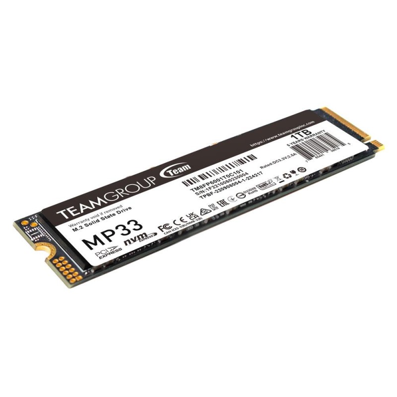 Dysk SSD Team Group MP33 1TB M.2 2280 PCIe NVMe (1800/1500 M… | PartsPC.pl